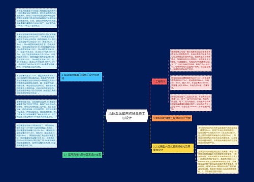 地铁车站军用梁铺盖施工法设计