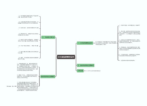 交车船税要哪些证件