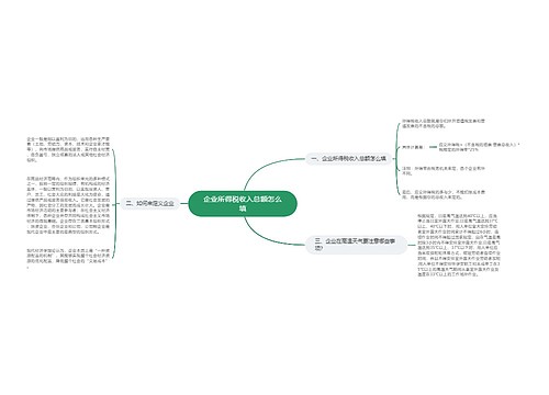 企业所得税收入总额怎么填