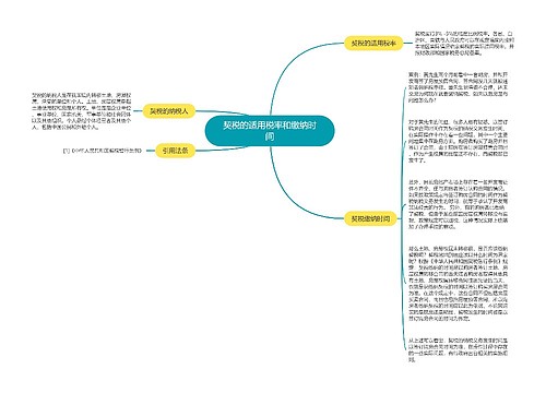 契税的适用税率和缴纳时间