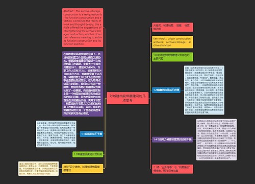 对城建档案馆藏建设的几点思考