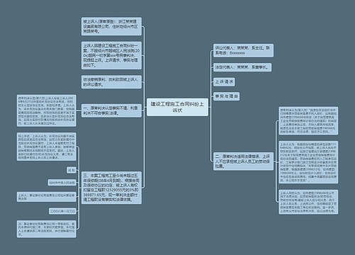 建设工程施工合同纠纷上诉状