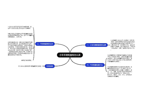 小车车辆购置税怎么算