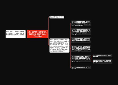 关于做好2010年注册安全工程师执业资格考试有关工作的通知