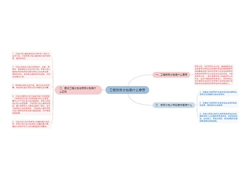 工程劳务分包是什么意思