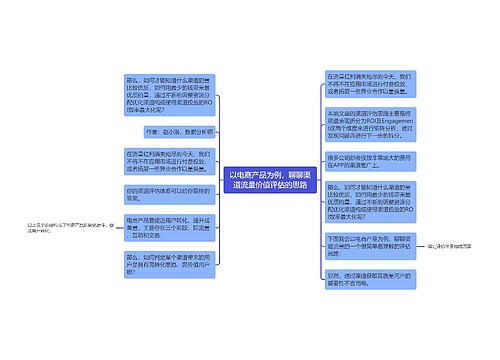 以电商产品为例，聊聊渠道流量价值评估的思路