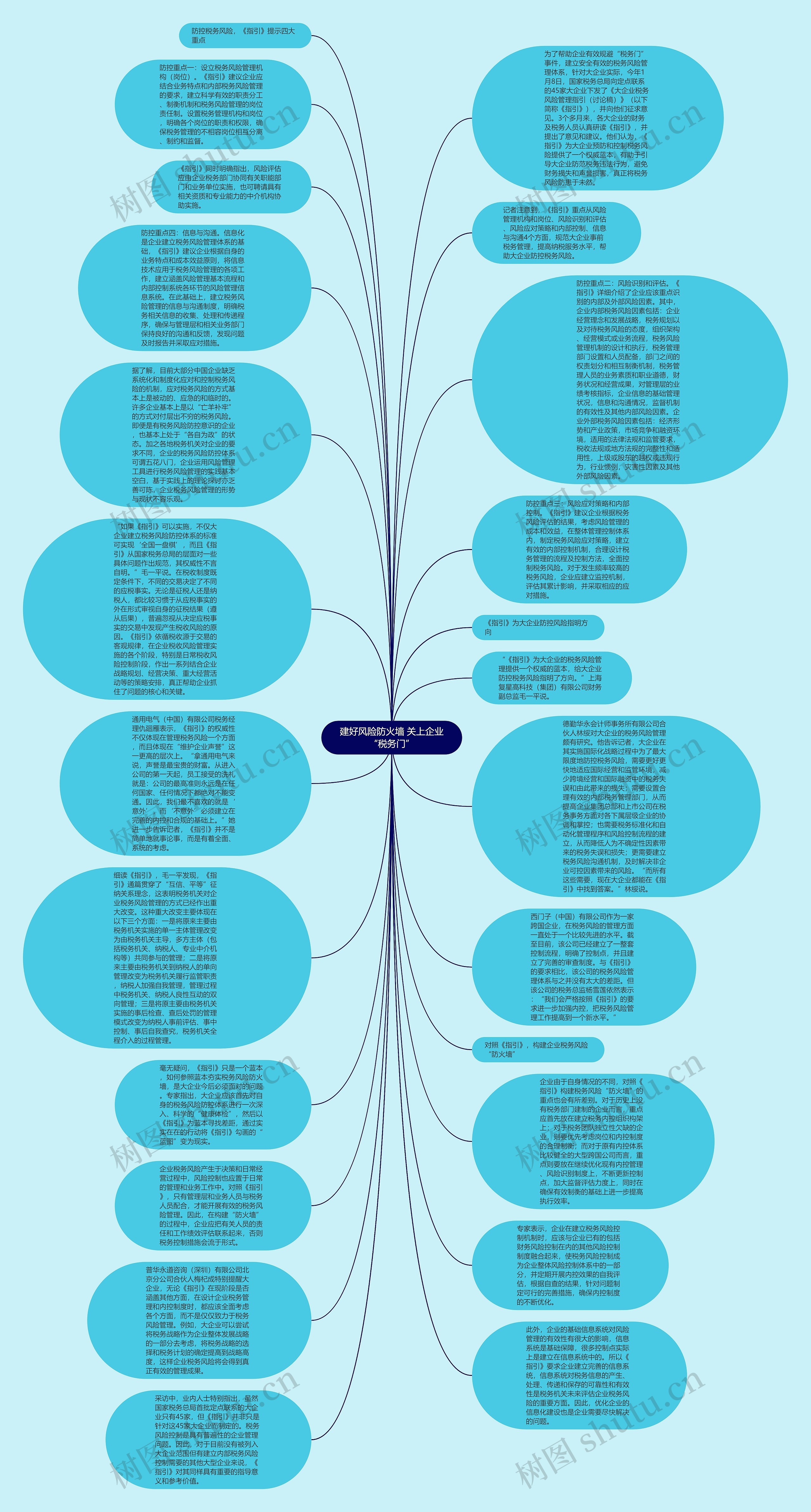 建好风险防火墙 关上企业“税务门”思维导图