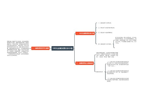 100元定额发票交多少税
