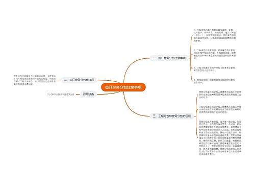 签订劳务分包注意事项