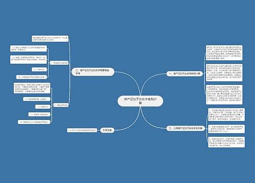 房产证加子女名字缴税计算