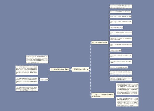 公司所得税如何计算