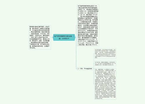 电气照明器具及配电箱（盘）安装技术