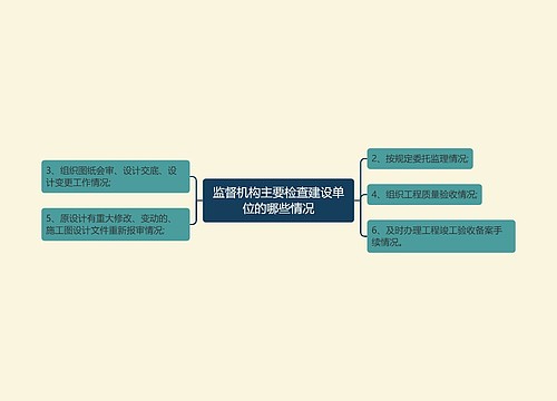 监督机构主要检查建设单位的哪些情况