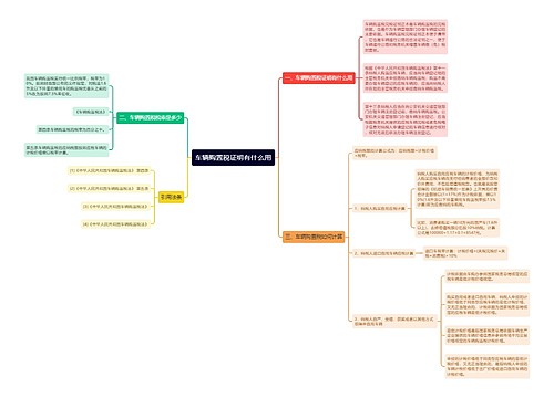 车辆购置税证明有什么用
