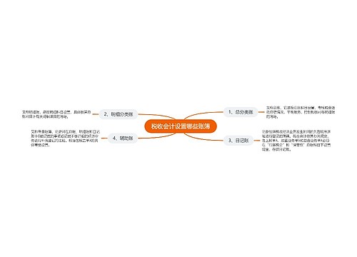 税收会计设置哪些账簿