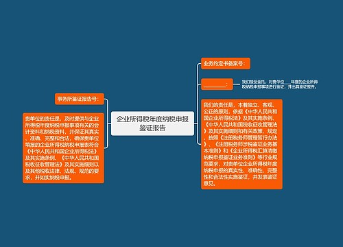 企业所得税年度纳税申报鉴证报告