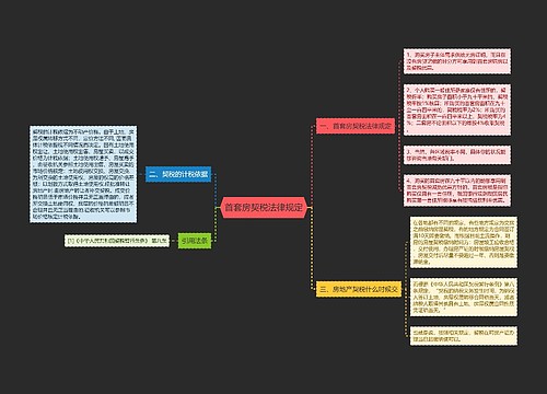 首套房契税法律规定