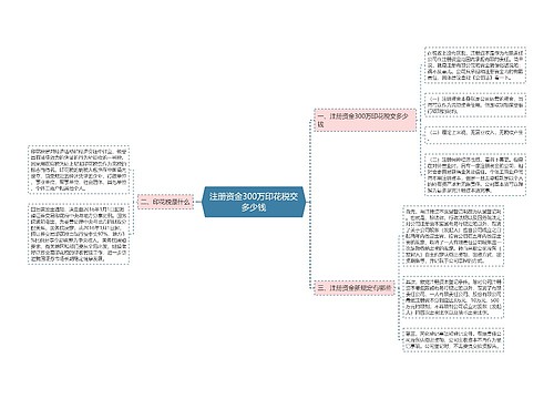 注册资金300万印花税交多少钱