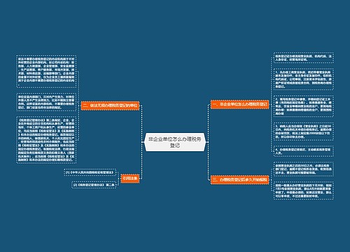 非企业单位怎么办理税务登记