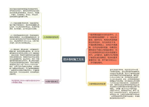 防水卷材施工方法