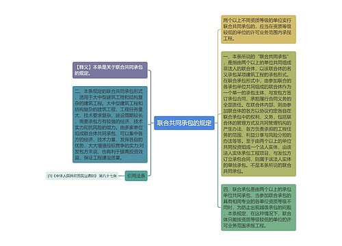 联合共同承包的规定