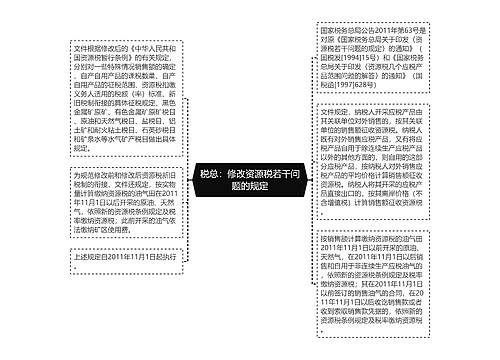 税总：修改资源税若干问题的规定