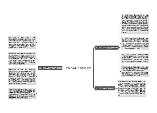 纳税人识别号国税函规定