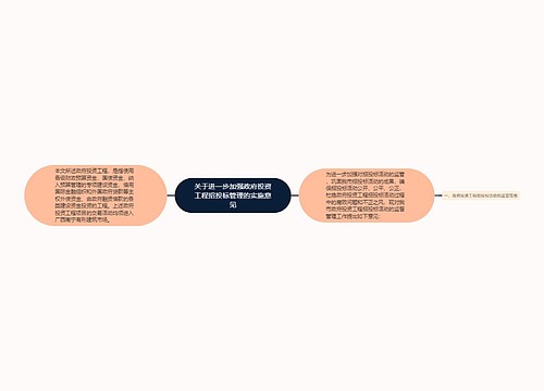 关于进一步加强政府投资工程招投标管理的实施意见