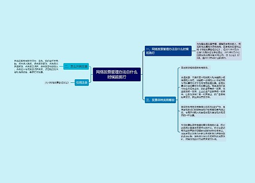 网络发票管理办法自什么时候起施行