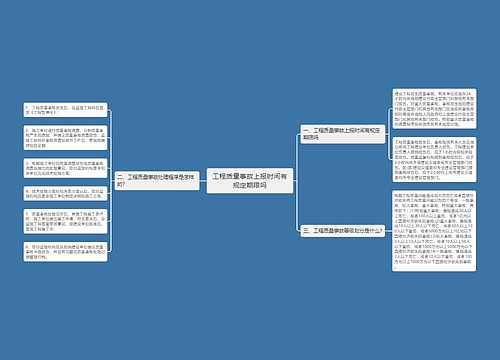 工程质量事故上报时间有规定期限吗