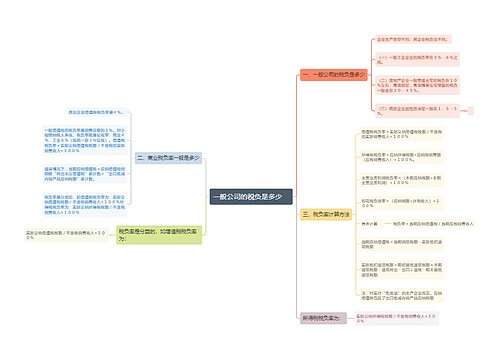 一般公司的税负是多少　