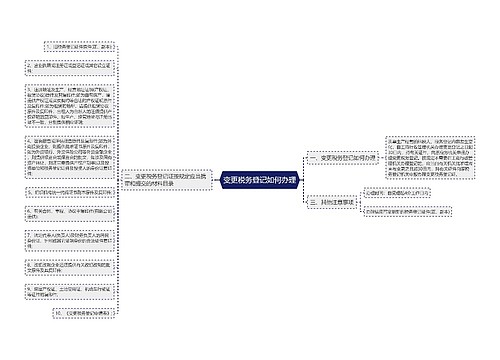 变更税务登记如何办理