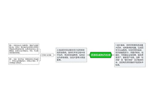 资源税减免的检查