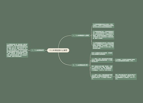 个人所得税是什么意思