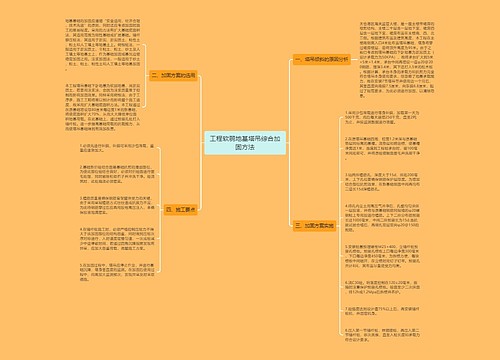 工程软弱地基塔吊综合加固方法