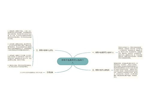 劳务外包是否可以包给个人