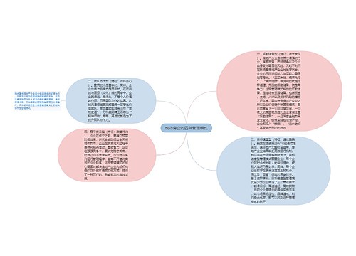 成功房企的四种管理模式