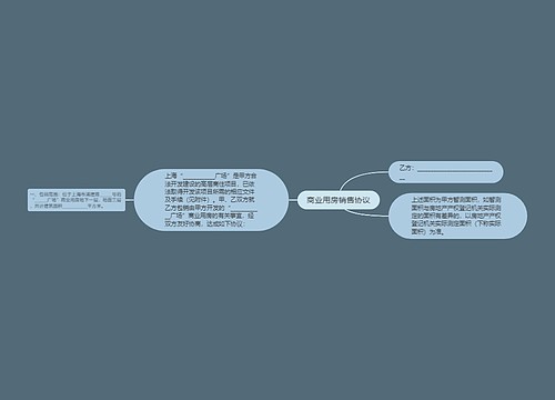 商业用房销售协议