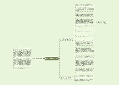 税收怎么计算才行?