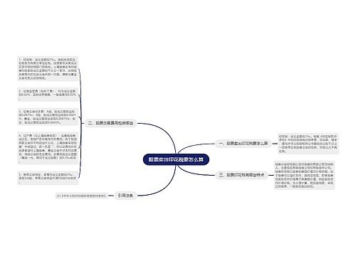 股票卖出印花税要怎么算