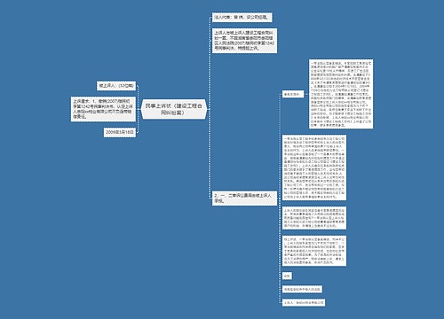 民事上诉状（建设工程合同纠纷案）