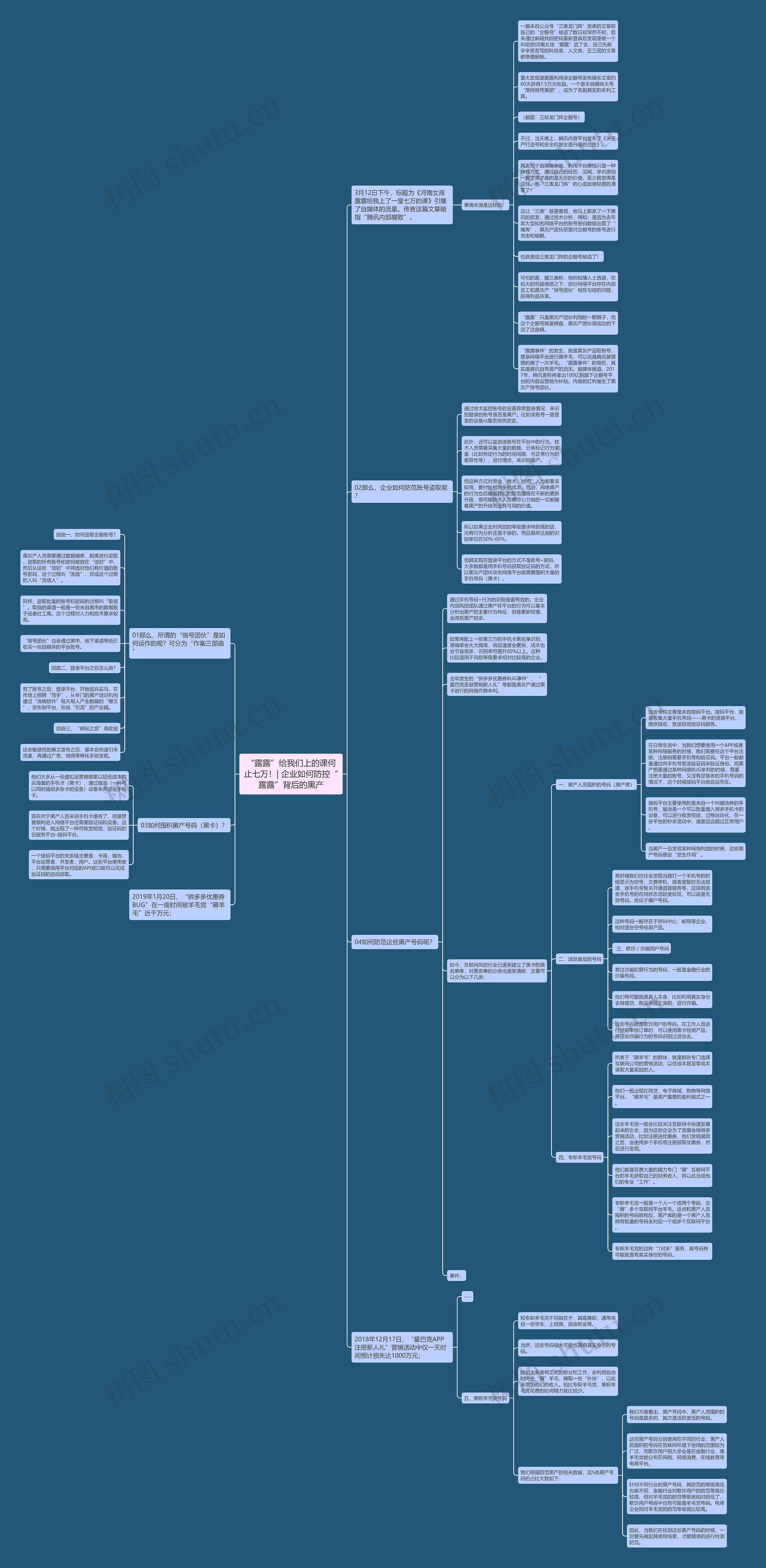 “露露”给我们上的课何止七万！| 企业如何防控“露露”背后的黑产思维导图