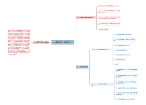 交车辆购置税需要带什么
