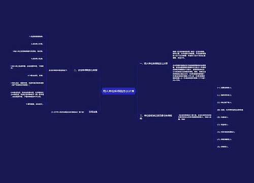 用人单位所得税怎么计算