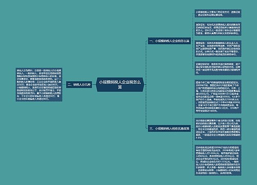 小规模纳税人企业税怎么算