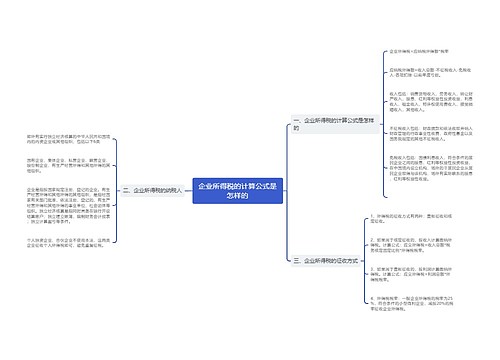 企业所得税的计算公式是怎样的