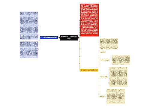 试论建筑施工企业的安全管理