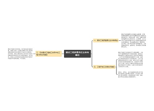 建设工程质量责任主体有哪些