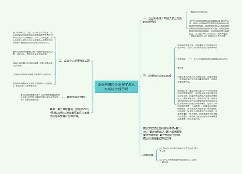 企业所得税少申报了怎么办系统会提示吗