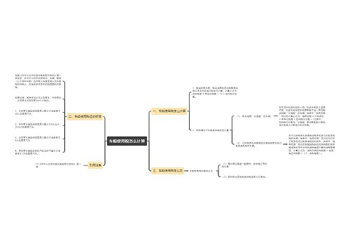 车船使用税怎么计算